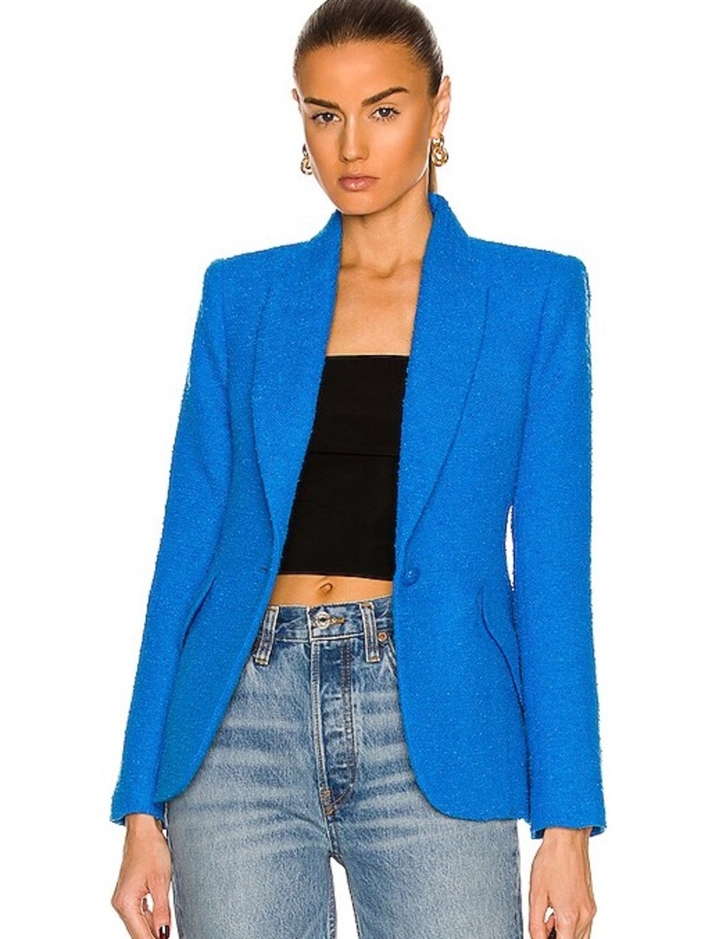 L’agance chamberlain blazer in electric blue size 4